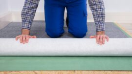 Carpet rolling over carpet pad